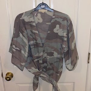 Lovestitch camo blouse